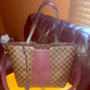 Louis Vuitton Damier Ebene Jersey Shoulder Tote